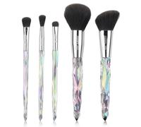 5 Pieces/Ensemble Kit De Pinceaux De Maquillage Beaute Visage Poignee En Resine Fard À Paupieres Poudre Fond De Teint Pinceau De Maquillage Outil Cosmetique