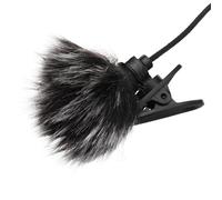 5 pièces/ensemble micro à revers micro coupe-vent pare-vent vent fourrure manchon pour revers Lavalier