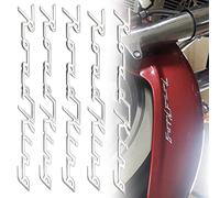 5 Pièces/Ensemble Moto Décalcomanies Autocollants Chrome 3D 110/105e Anniversaire Emblème Insigne pour Harley Davidson Road King FLHRC