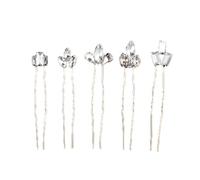 5 Pièces Épingles à Cheveux en Cristal Élégantes, Pierres | Mariage et Anniversaire, Finition Brillante, pour Femmes et Filles, Touche Décorative Raffinée