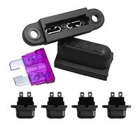 5 pièces étanche Auto Standard porte-fusible moyen + 1-50A voiture bateau camion ATC ATO fusible à lame 3A 5A 10A 15A 20A 25A 30A 35A 40A 50A Câblage de protection