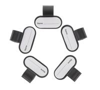 5 Pièces Étiquette Nominative, Clip Noir Pp, Forme Créative | Clip Serré pour Tube, Écriture Recto Verso, Usage Pratique, Carte D'identité Médicale, Accessoire Utile