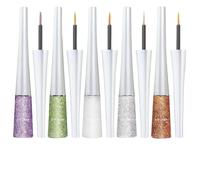 5 Pièces Eye Liner Pailleté Crayon Yeux Paillettes Plusieurs Nuances Disponibles Texture Onctueuse Haute Pigmentation Waterproof Et Sans Bavures Facile Appliquer Et Transporter Longue Tenue Polyvalent