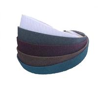 5 pièces fait avec SC-BS Fabriqué à partir de S cotch bande abrasive non-tissé ceinture tuyau ponceuse à bande rectifieuse (A-crs, A-med, A-vfn, A-sfn en T-type, 40mm x 760mm)