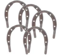 5 Pièces Fer à Cheval Marron en Forme Spéciale, pour et Âne | Haute Résistance, Structure Robuste, Protège les Pieds, Pièce de Remplacement, Usage Équestre