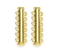 5 pièces Fermoirs magnétiques puissants, embouts à sertir, boucles coulissantes, tubes pour colliers, bracelets et chaînes.