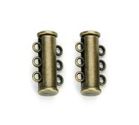 5 pièces Fermoirs magnétiques puissants, embouts à sertir, boucles coulissantes, tubes pour colliers, bracelets et chaînes.