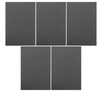 5 Pièces Feuilles Adhésives Magnétiques Souples Noires