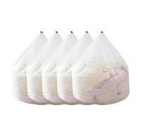 5 Pièces Filet Linge Machine à Laver, 30 x 40 cm Sac Linge Machine a Laver, Avec avec stop cordon, Sac de Lavage Réutilisable en Maille, Filet de Lavage, Fin pour Machine à Laver