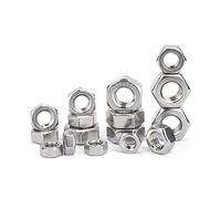 WILLWA 5 pièces Filetage inversé écrou Hexagonal M4 M5 M6 M8 M10 - M20 Rotation Gauche écrous A2 Acier Inoxydable (Size : M 5)
