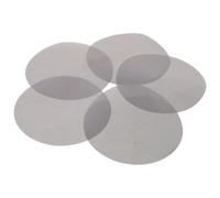 5 Pièces Film Filtre Lumière LED Rond Pet Noir | Translucide, Diffuse la Lumière, Conserve la Source, Pose et Retrait Faciles, Lecture et Noël