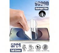 5 pièces Film protecteur d'écran hydratant, compatible avec Samsung Galaxy S26 A57 A37, 15T Poco X7 Pro/Note 15, 17 Pro Max 16, Honor X9D etc. Un excellent choix de cadeau pour l'anniversaire, la fami
