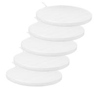 5 Pièces Filtre à Poussière D’ongles Réutilisable Rond | Plastique et Papier Filtrant PET Multicouche, Blanc, Barrière Protectrice, Remplacement Rapide