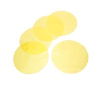 5 Pièces Filtres de Gel Jaune 5 Pouces en Pet | Feuilles Translucides Réutilisables, Diffusion Homogène, Changements Rapides, pour Dj, Led, Portrait, Paysage