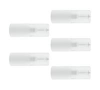 5 Pièces Flacon Compte-gouttes Vide 5ml en Plastique Blanc | Contrôle Précis du Liquide, Opaque et Anti-fuite, pour Soins Cutanés et Parfum, Lot Portable