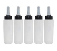 5 Pièces Flacon Souple de Lavage Cheveux, Petit Distributeur | Rechargeable, Débit Contrôlé et Léger, Usage Précis pour Lotions et Solutions de Nettoyage