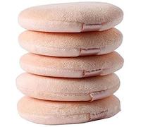 5 pièces flocage ronde éponge de maquillage coussin d'air éponge de mélange de bouffée de poudre pour crème liquide et poudre