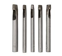 5 Pièces Forme Ovale en Cuir Perforateur 6x4mm 7x4mm 8x4mm 10x4mm 12x4mm Creux Poinçon Ensemble Cuir Poinçon Outil pour Toile en Caoutchouc