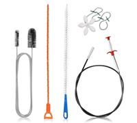5 Pièces Furet Deboucheur Canalisation, Brosse de Furet Deboucheur Flexibles Debouchage Brosse de Nettoyage Réutilisable pour Égouts Cuisine/Salle de Bain