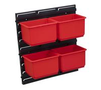 5 pièces FX Qbrick System 3648 Plateau d'atelier avec 4 bacs pour Qbrick Bac pour boîte à outils Qbrick One Boîte à outils Boîte à outils Rangement des outils (KG)