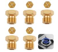5 Pièces Gicleur Gaz Butane Universels 0.5/0.7/0.87/1.02mm, Injecteur de Gazs Gicleur Bouteille Kit de Conversion, GPL Buses Bouteille pour Brûleur Cuisinière Gaziniere Propane