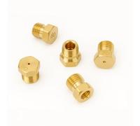 5 Pièces Gicleurs Gaz Butane, 0,5 mm 0,7 mm 0,87 mm 1,02 mm, Cuisinière à Gaz Bouteille Universels en Laiton, Injecteur Butane Ville Vers Butane pour Gazinière, Cuisinière, Plaque de Cuisson