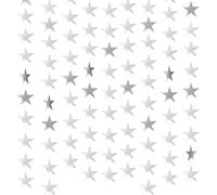 5 Pièces Guirlande Étoile Argent Miroir, 20 Mètres Guirlande de Papier Scintillante pour Décoration Anniversaire, Mariage, Noël et Fête, Suspension Murale Festive, 4m par Pièce