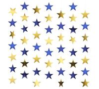 5 Pièces Guirlande Etoile Dorée,Guirlande D'Étoiles Dorées Brillantes,Guirlande D'Étoiles À Paillettes,Guirlande en Papier Réfléchissant en Forme,Etoile Papier À Suspendre,pour Anniversaire, Vacances