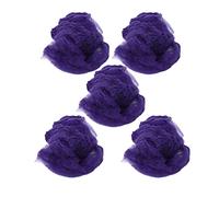 5 Pièces Halloween Toile D'araignée Halloween Toiles D'araignée Fausse Toile D'araignée Décoration pour Halloween Décoration Extérieure Intérieure(Violet)