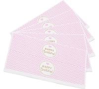 5 pièces Happy Birthday étiquettes pour bouteilles d'eau, 8,7 x 4,8 pouces, rose et blanc, étiquettes autocollantes pour les fêtes d'anniversaire et les mariages