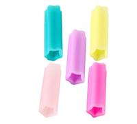 5 Pièces Housse de Protection en Silicone, Identifiant Couleur | Protège les Pointes D’outils, Limite les Blessures, Rangement Voyage, pour Manucure Pro et Étudiants Couleur Aléatoire