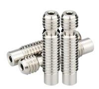 5 pièces imprimante 3D E3D V6 Break Hot End Gorge Compatible avec 1.75/3.0/4.1mm Tout métal/avec PTFE, Tuyau de Tube d'alimentation à Distance en Acier Inoxydable(3.0mm All-Metal)