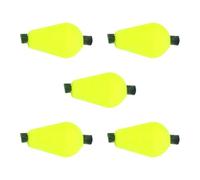 5 Pièces Indicateur de Pêche à Mouche de Goutte, Vert, Écume | Flottabilité Élevée et Détection des Touches, pour Appâts et Montages Nymphes, Visibilité Accrue