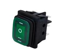 5 pièces interrupteur à bascule, KCD4 étanche 4/6 broches verrouillage 16A 250VAC DPDT ON Off ON 12/220V bouton lumière LED rouge vert/138