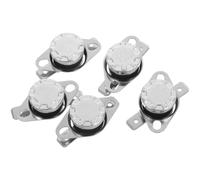 5 Pièces Interrupteur de Contrôle Thermique 50°c 10a 250v Normalement | Métal et Plastique, Coupure Automatique, Maintenance D’appareils, Atelier Électronique, Remplacement pour Dispositifs