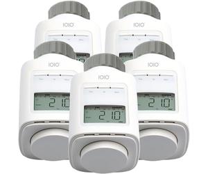 5 pièces IOIO Thermostat électronique de chauffage HT 2000/23 | Économisez jusqu'à 30% sur vos coûts de chauffage | Installation simple | Programmable individuellement | Thermostat de radiateur |