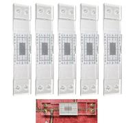 5 Pièces Jauge De Fissure, Instrument De Mesure De Fissures, Outil Transparent De Mesure Horizontale Et Verticale Pour Construction Analyse Inspections De Bâtiments