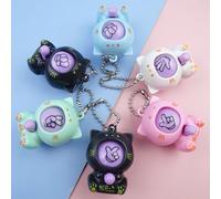 5 Pièces Jeu De Devinettes Porte-clés | Porte-clés En Forme De Chat | Jouet De Ciseaux De Papier De Pierre | Pour Garçons Filles Adultes | Pour La Décoration Du Sac À Main | Couleur Aléatoire