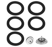 5 Pièces Joints Rechange en Caoutchouc pour Panier Filtrant,Joints d'étanchéité Universels,Diamètre Extérieur 54 mm,Diamètre Intérieur 32 mm,Compatible avec Les Eviers Franke et Blanco Rechange
