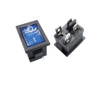 5 pièces KCD1 interrupteur marche-arrêt 15 * 21mm 2 broches Type de navire interrupteur 6A 250V 10A 125V 15X21 interrupteur à bascule interrupteur d'alimentation(4Pin Blue LED,100PCS)