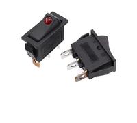 5 pièces KCD3 interrupteur à bascule ON OFF 3Pin 16A 250VAC avec Dot LED interrupteur à bascule de bateau rouge bleu vert jaune lumière(R)