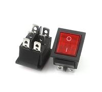 5 pièces KCD4 micro-interrupteur cuisinière électrique poêle à frire taille de bateau interrupteur à bascule type de navire balançoire 4/6 pieds 2/3 kit de bouton d'alimentation (couleur : 6 pieds 3 v