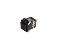 5 pièces KD2-22 Interrupteur à Bouton-poussoir carré à 8 Broches avec Indicateur LED, 3 A/250 V 6 A/125 V Interrupteur à Bouton-poussoir carré à réarmement automatique sans verrouillage (Black+Black)