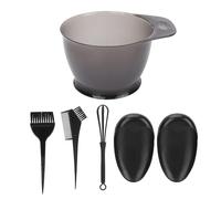 5 pièces Kit de coloration des cheveux, brosse de teinture des cheveux professionnelle, peigne, outils de teinture des cheveux, ensemble avec fouet à mélanger pour Salon et maison