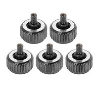 5 pièces Kit de couronnes de montre avec tube long et grand trou, pièces de rechange pour couronnes de montre en acier durable assorties pour la réparation professionnelle de montr (5 mm cultivé)