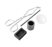 5 Pièces Kit De Graphite Lingot Fondu Pinces De Moulage En Métal Kit De Pinces À Creuset En Graphite Moule De Coulée Kit D'or De