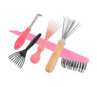 5 Pièces Kit de Nettoyage pour Peignes de Coiffure, Métal Bois | Retire Vite les Cheveux Graisse, Entretien Facile, pour Barbiers, Étudiants Beauté, Voyage