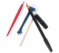 5 Pièces Kit de Stylos à Gratter, Double Pointe | Pointe Fine, Prise en Main Ergonomique, pour Papier Noir Enduit, Usage Maison et Séances D’art-thérapie