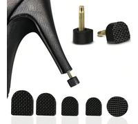 5 pièces Kit d'entretien pour talons hauts, set de protecteurs de talons pour femmes - absorbant les chocs, couvre-talons anti-usure, multi-taille, embouts de talon durables pour l'entretien, le rempl