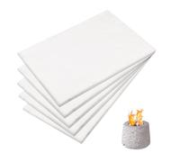 5 Pièces Laine de Céramique pour Cheminée Éthanol, 30x20cm Éponge en Laine de Céramique Remplacement Isolation en Fibre de Céramique pour Foyer de Table pour Prolonger la Durée de Combustion
